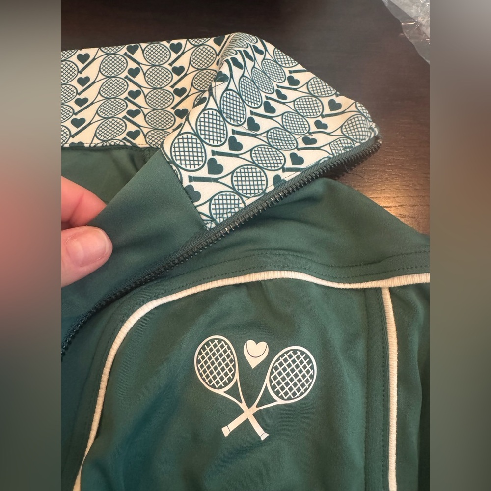 NWT Anthropologie Cropped Track Jacket 🤍🎾 - Picture 3 of 4